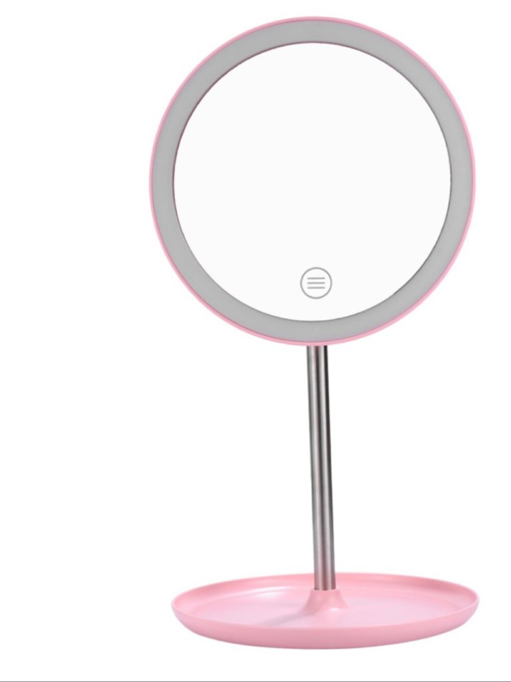 Kati Smart Makeup Mirror Pink USB Rechargeable Lighted Vanity